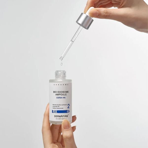 RX Bio Exosome Ampoule Cera‑HA 50 мл &ndash; Зволожувальна сироватка з екзосомами та церамідами DermAfirm 41 фото