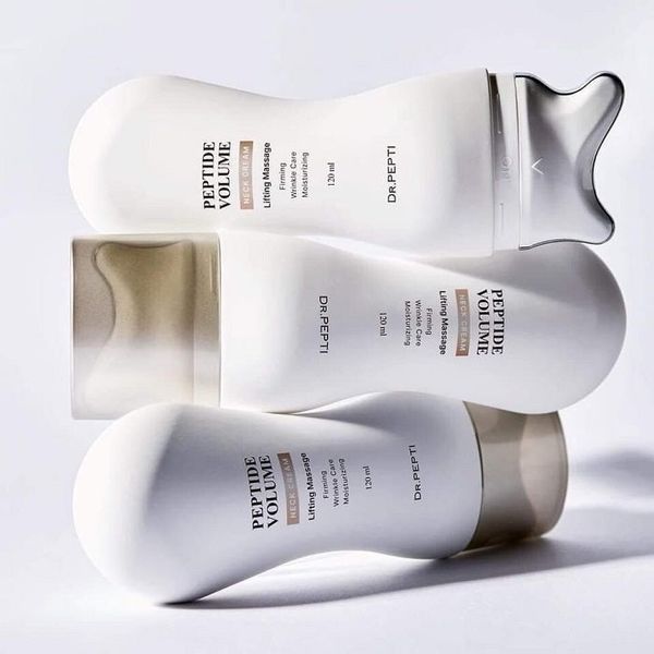 DR. PEPTI Peptide Volume Neck Cream 2 in 1 &mdash; ліфтинг-крем для шиї та декольте з масажером Gua Sha, 120 мл Dr-15 фото