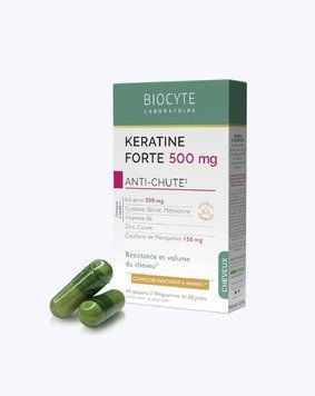 Keratine Forte 500 mg AC &ndash; Комплекс на основі кератину, вітамінів та мінералів, 40 капсул CHEKE18.2502840_3095 фото