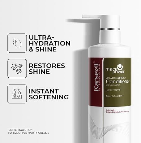 Відновлюючий кондиціонер для волосся - Karseell Maca Essence Repair Conditioner, 500 мл К-001 фото
