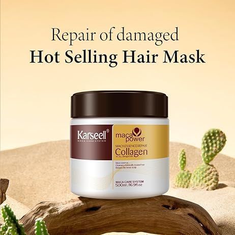 Колагенова маска для волосся - Karseell Maca Essence Repair Collagen,500 мл К-002 фото
